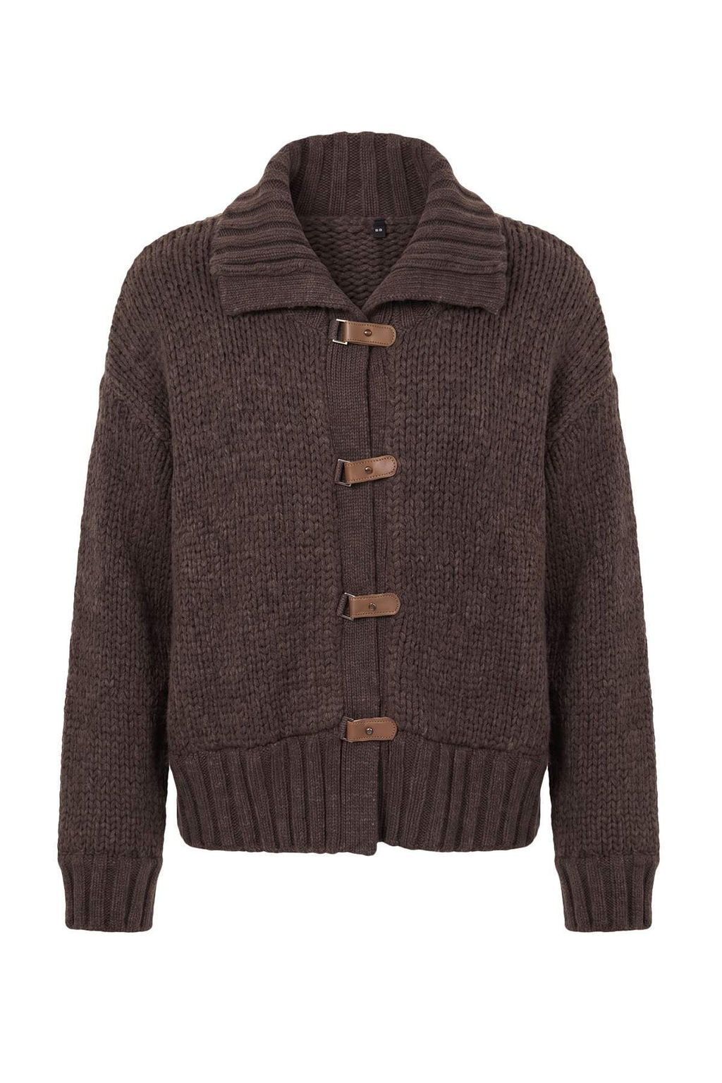 Kahverengi Devrik Yaka Kal_n Oversize Triko H_rka TWOAW27HI00044