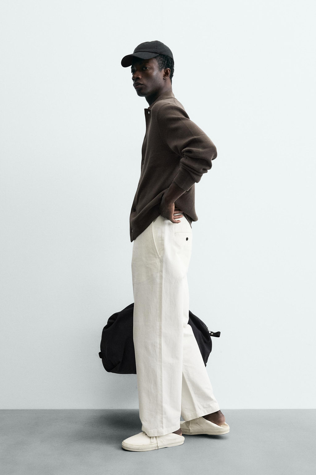 C?RDIGAN REGULAR FIT / Marr?n claro - Zara фото 4