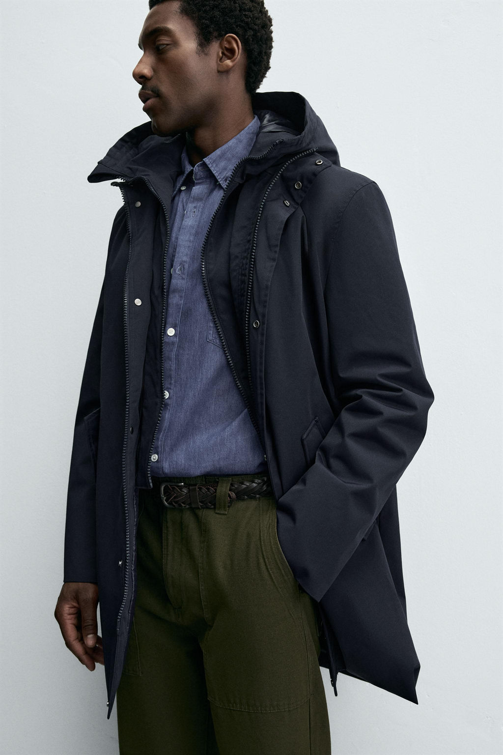 WATER-REPELLENT DETACHABLE TECHNICAL PARKA - Zara фото 5