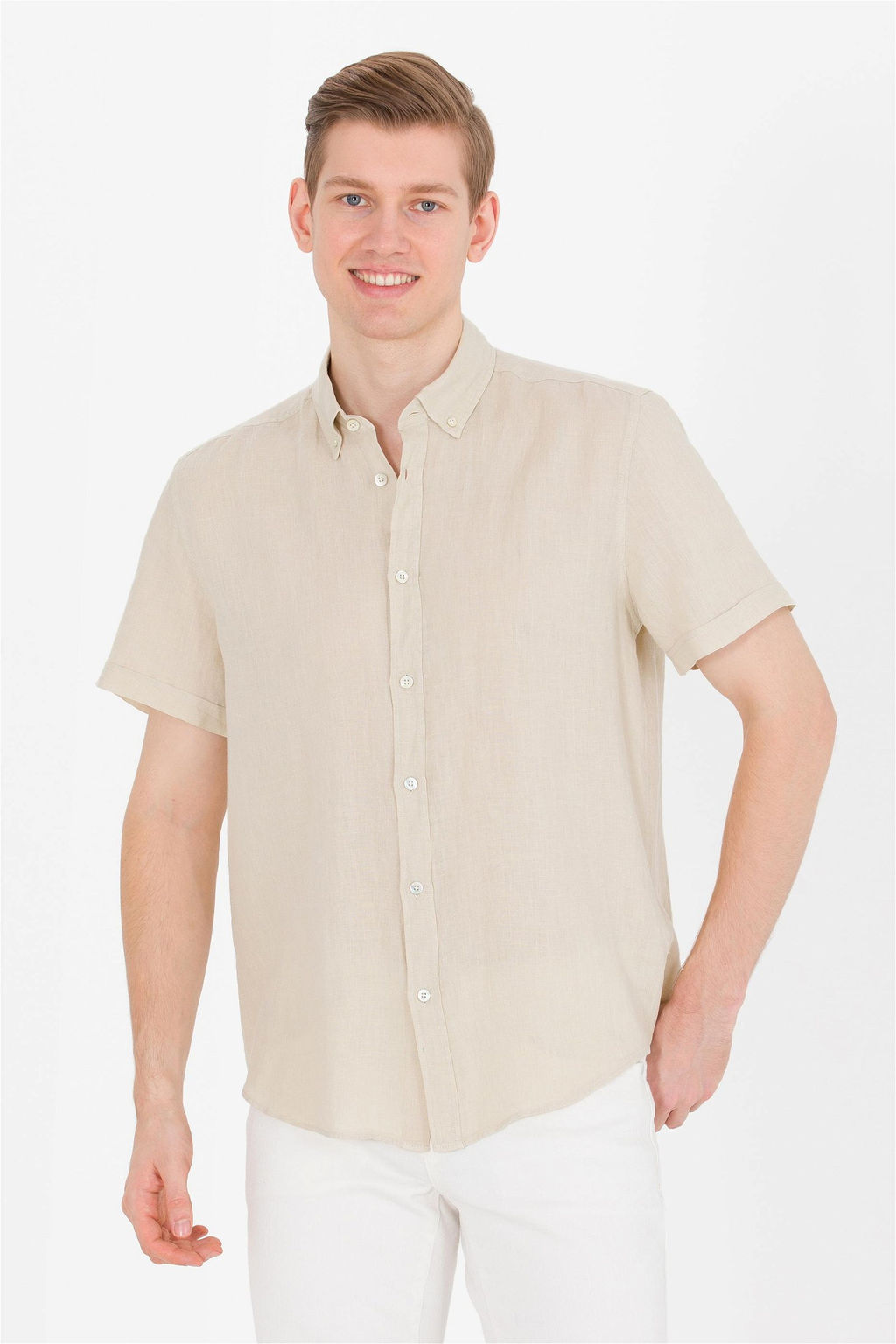 Мужская рубашка с коротким рукавом Stone Неожиданная скидка в корзине - U.s. polo assn фото 3