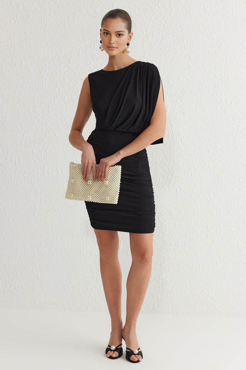 Bordo Vucuda Oturan Orme S?k K?sa Abiye Gece Mezuniyet Elbisesi TPRSS25EL00029 - Trendyolmilla фото 7