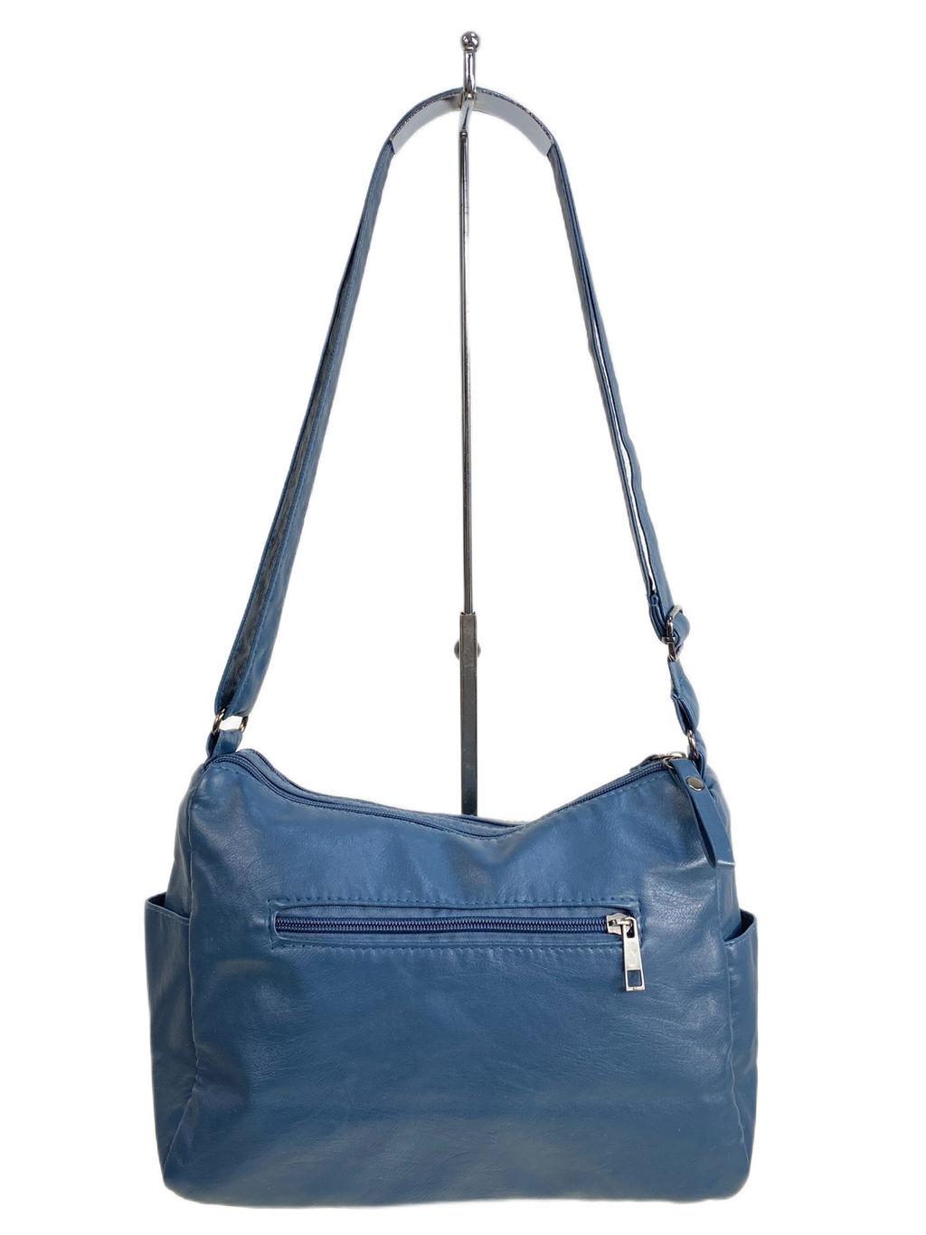 Женская сумка из искусственной кожи, цвет синий - Greta фото 2