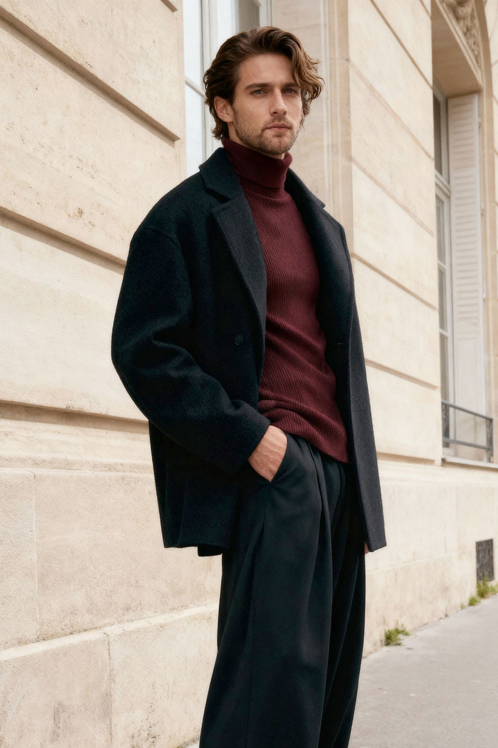 TRENDYOL MAN Lacivert Slim Fit Pamuklu Bal?kc? Yaka Fitilli Orgu Kazak TMNAW20MG0031 - Trendyolmilla фото 99