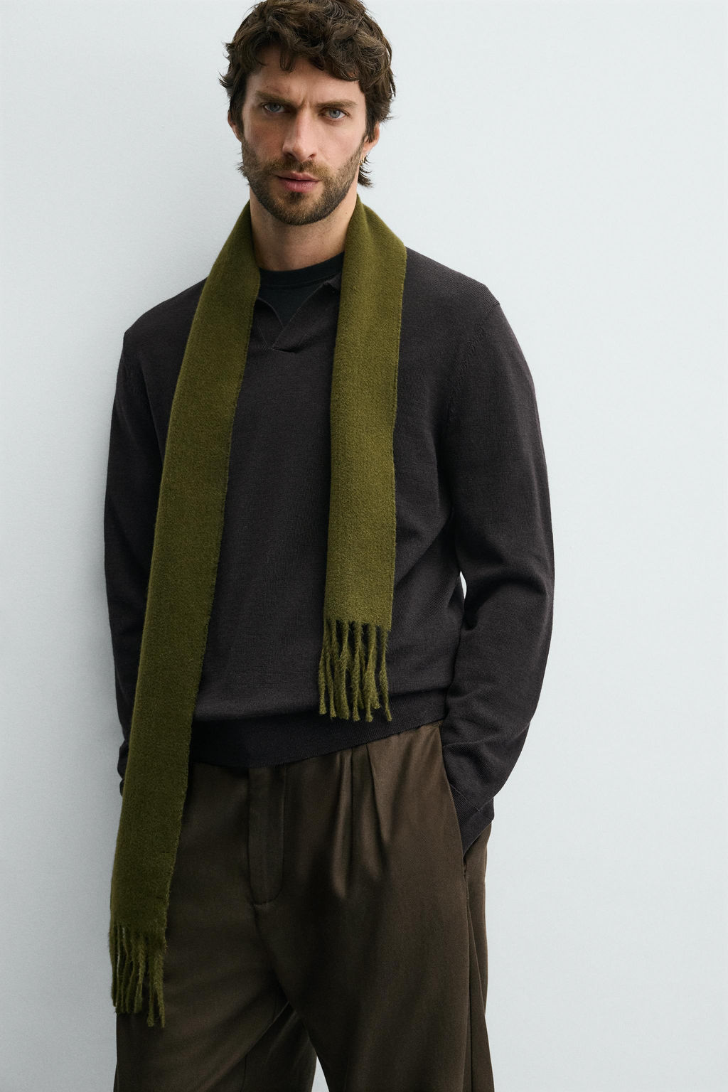 100% WOOL KNIT POLO SHIRT - Zara фото 6