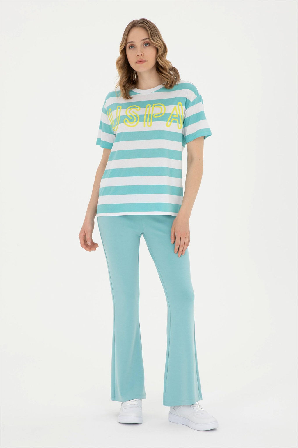 U. S. Polo Assn / Женская мятная футболка с круглым вырезом - U.s. polo assn фото 4