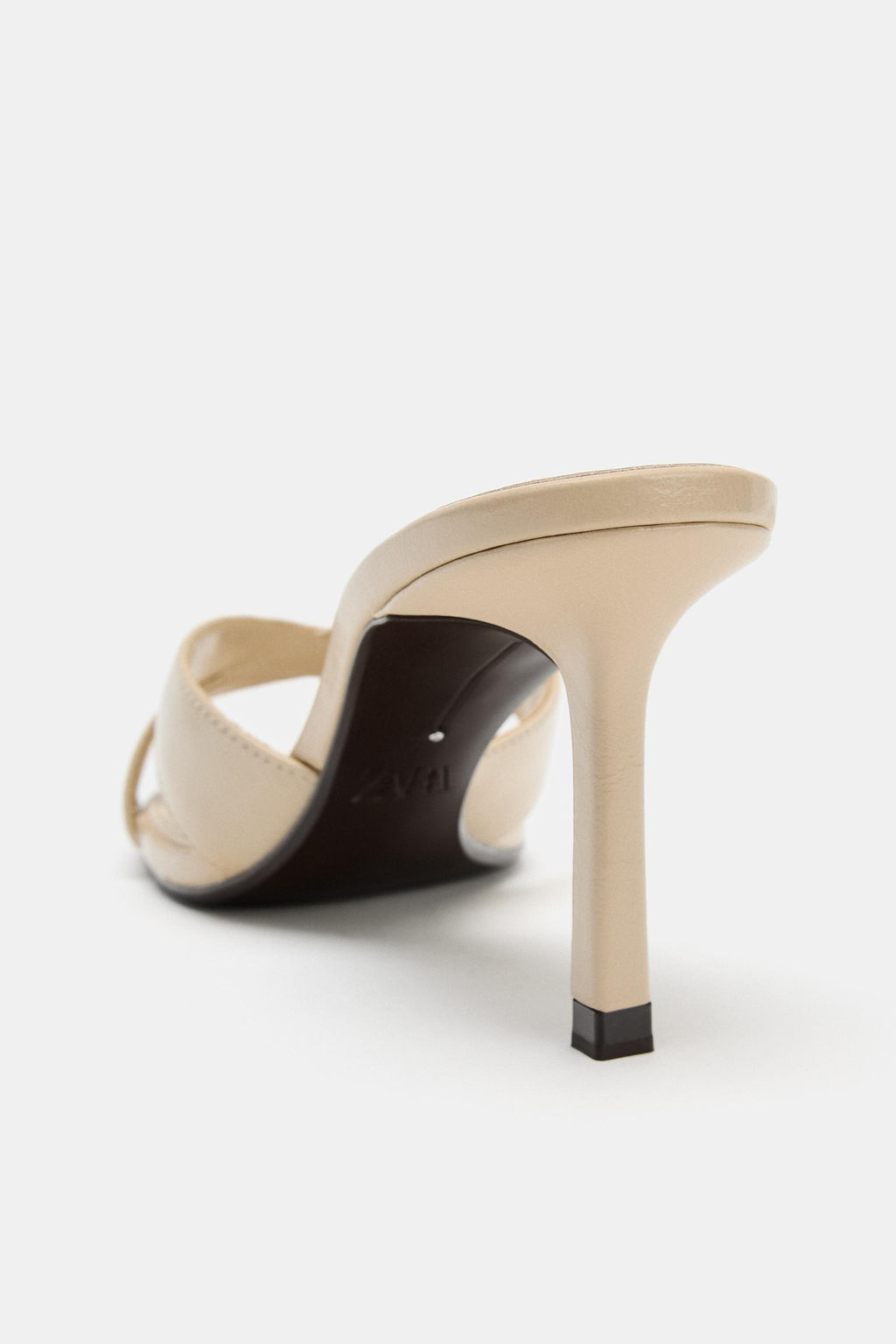 SANDALIA MULE PIEL / Beige