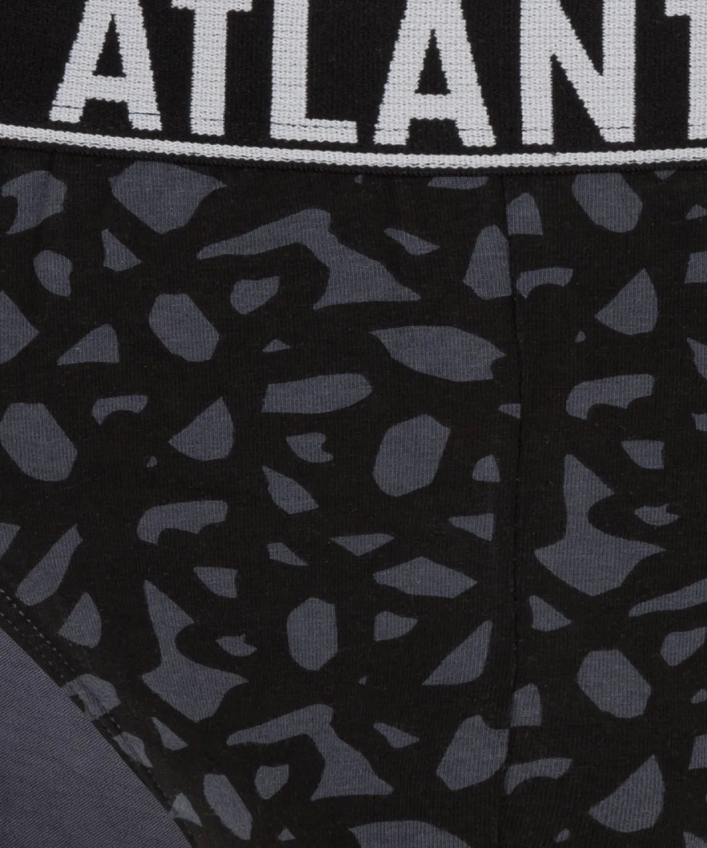 ATLANTIC 3MP-151 Трусы спорт Plams - набор 3 шт. темный хаки + темный хаки + графитовый  фото 4