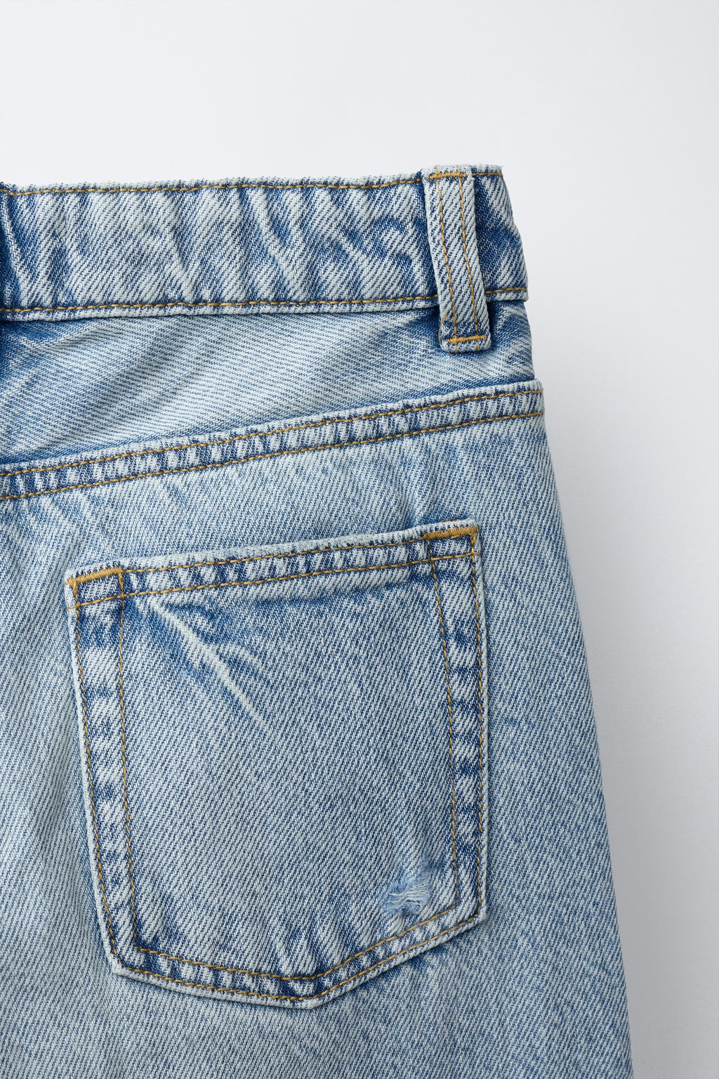 JEANS STRAIGHT ROTOS / Azul - Zara фото 5