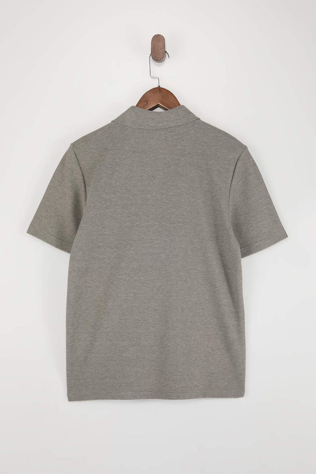 Haki Regular/Normal Kesim Dokulu Polo Yaka T-shirt TMNSS26PO00009