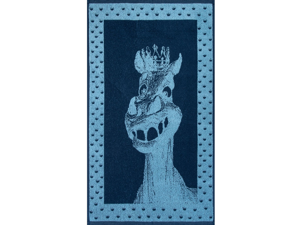 Полотенце махровое 6с103.412ж1 Конь-царь(джинс) 50х90см