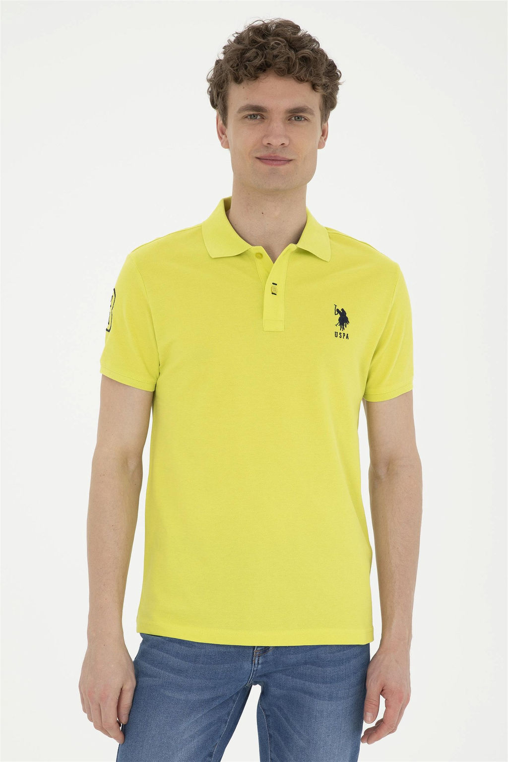 U. S. Polo Assn / Мужская базовая футболка фисташкового цвета - U.s. polo assn фото 3