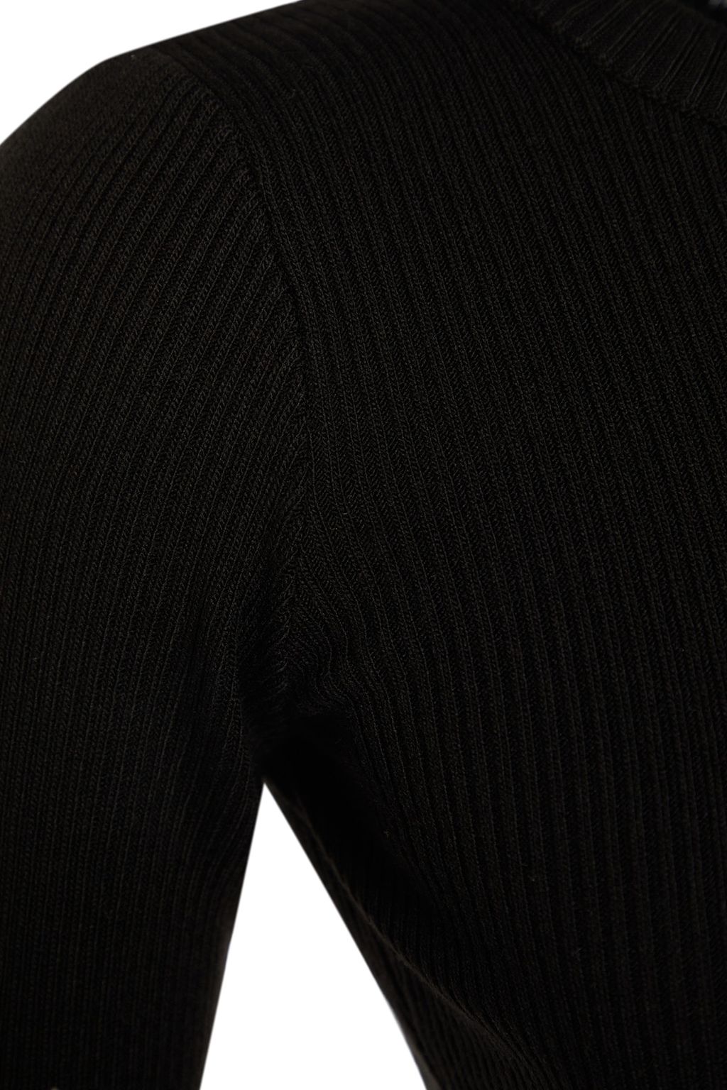 TRENDYOLMILLA Kahverengi Midi Triko Bisiklet Yaka Elbise TWOAW21EL0422 фото 19