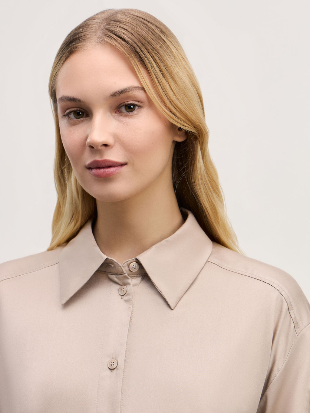 Платье-рубашка с поясом / Zarina фото 5