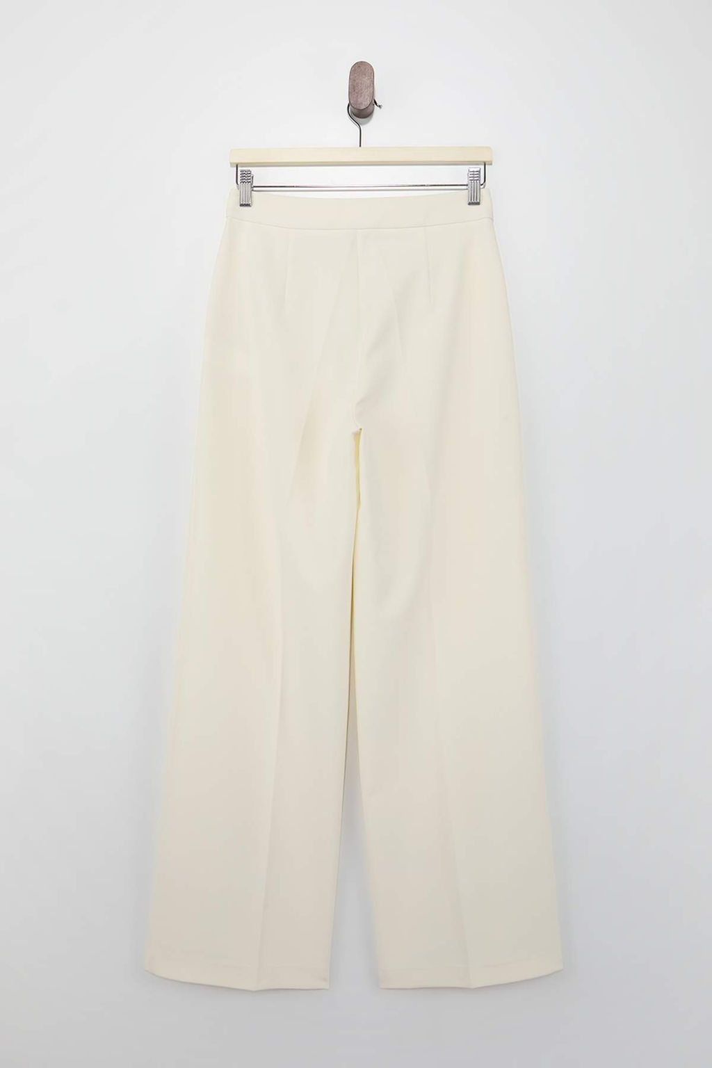 Beyaz Wideleg/Genis Paca Dokuma Premium Pantolon TWOSS26PL00057 - Trendyolmilla фото 2