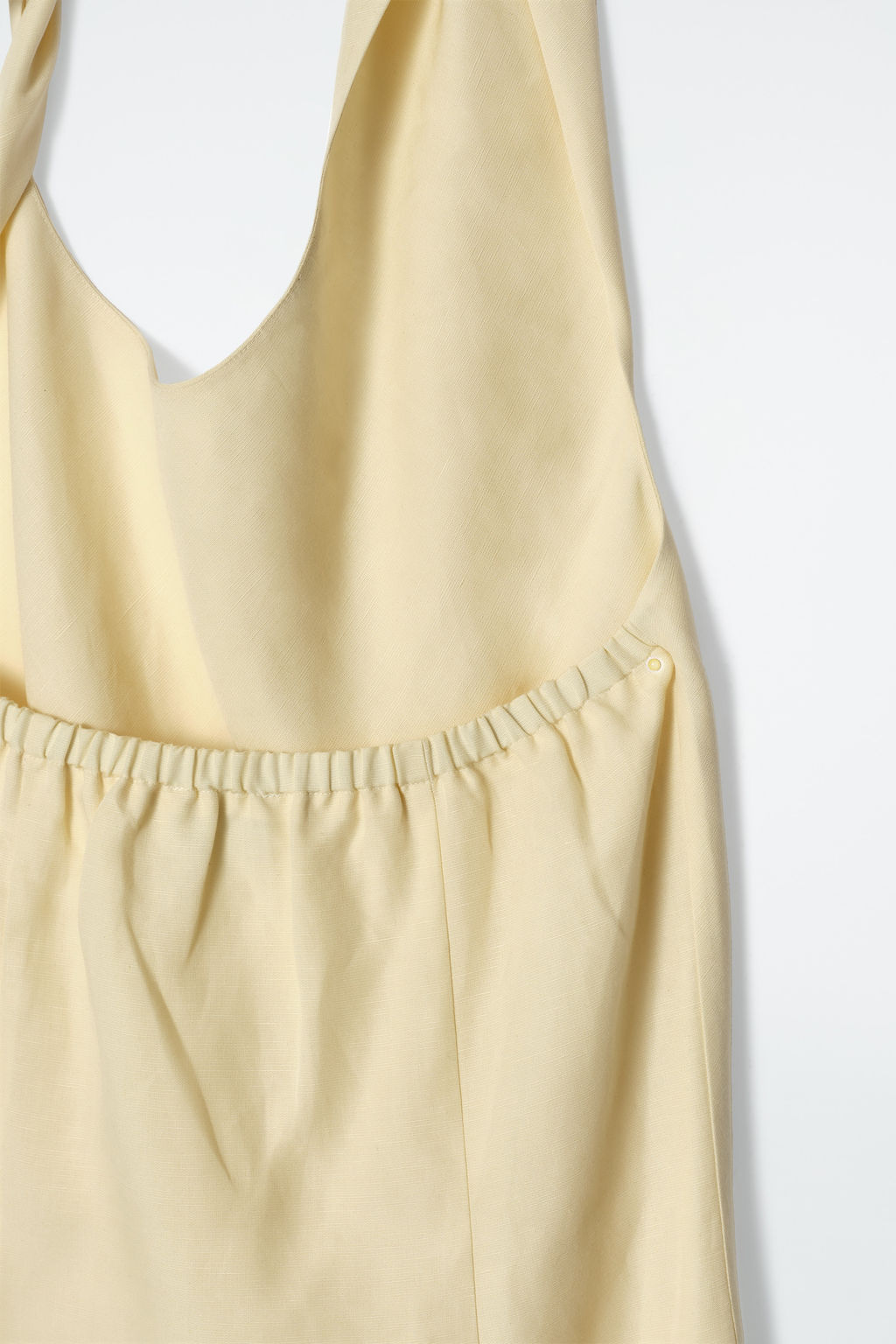 VESTIDO CON CUELLO HALTER EN MEZCLA DE LINO - H&m фото 3