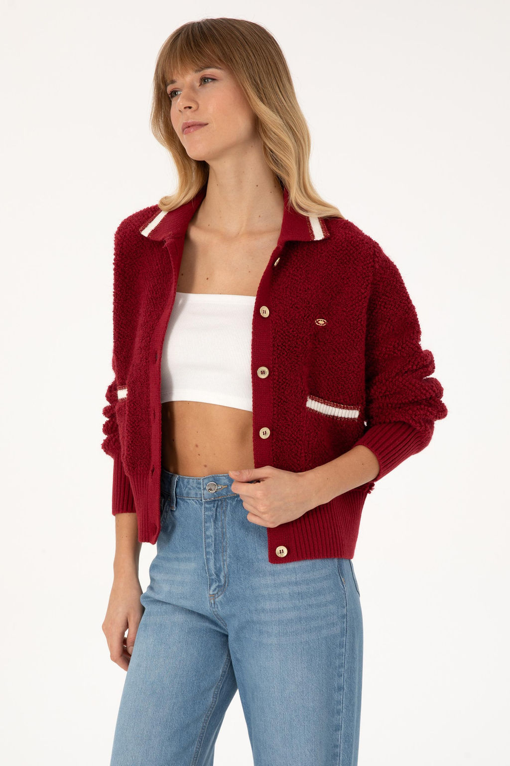 Kad_n Koyu Frambuaz Triko H_rka - U.s. polo assn фото 3