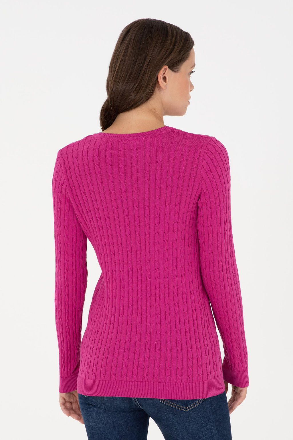 Женщина Fuchsia Basic Sweater Surprise Discount в корзине - U.s. polo assn фото 5
