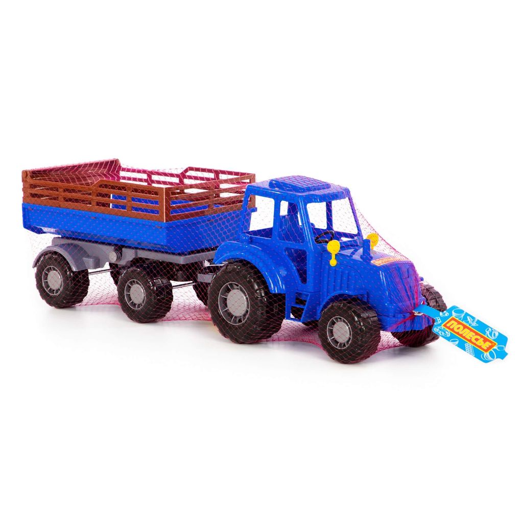 Трактор Алтай (синий) с прицепом №2 (в сеточке) - Полесье фото 6