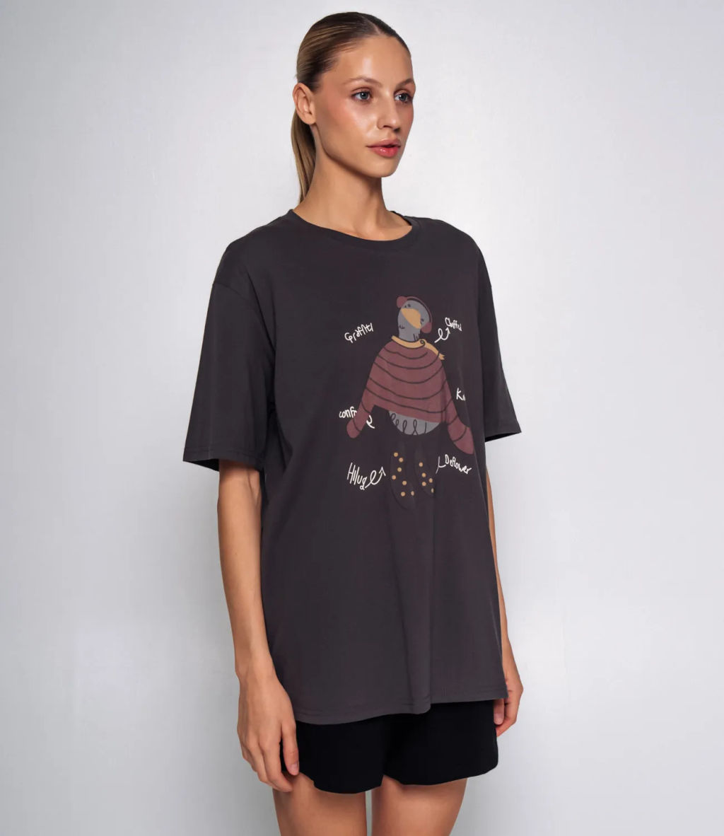 Футболка #КТ3612, графит