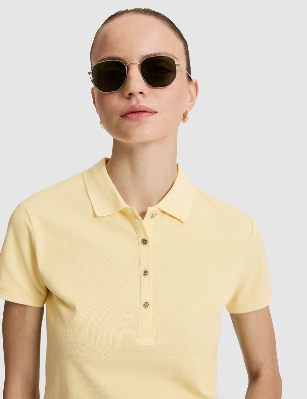 Limon Slim Fit Pamuklu Polo Yaka Basic Ti__rt