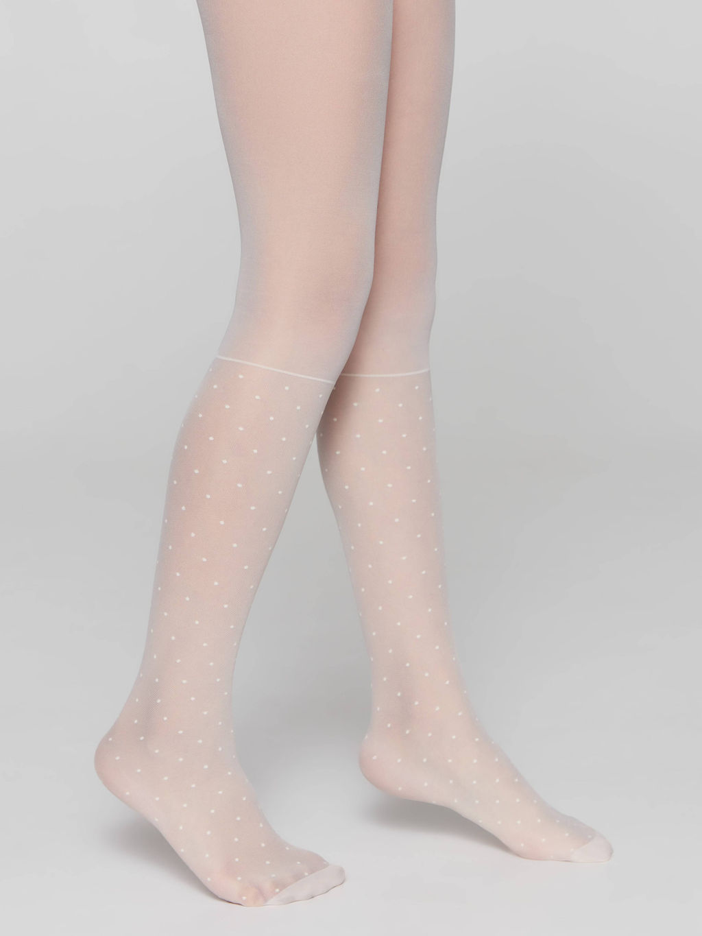 CONTE Колготки с имитацией гольфов в горошек MILANA milk - Conte elegant фото 4