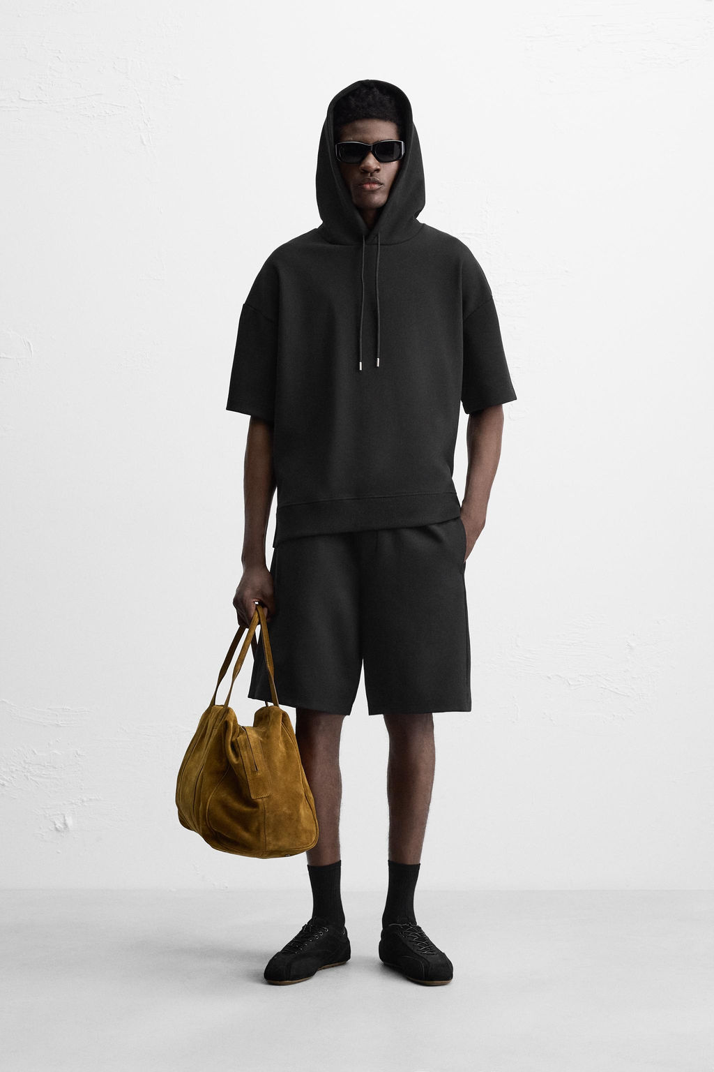 RELAXED FIT JOGGER BERMUDA SHORTS - Zara фото 11