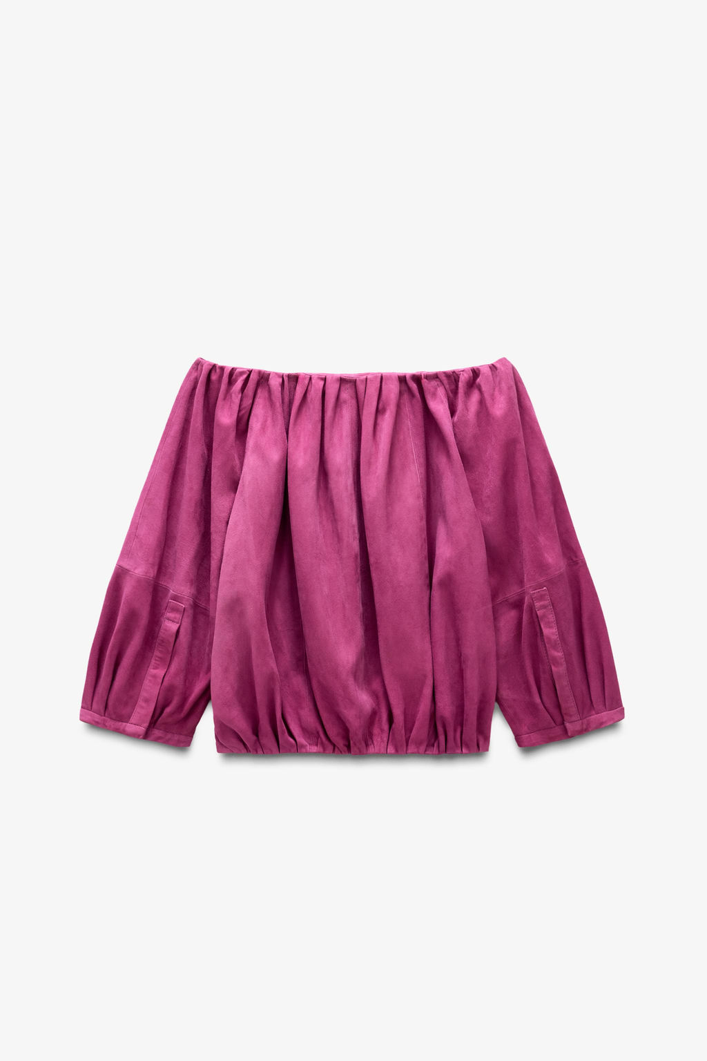 LIMITED EDITION SUEDE LEATHER TOP - Zara фото 6