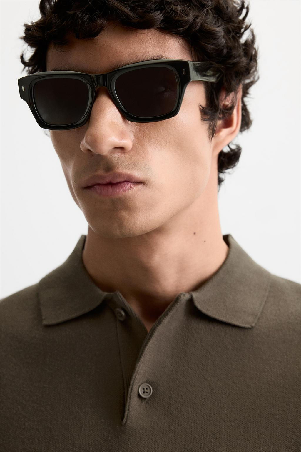 VISCOSE BLEND KNIT POLO SHIRT - Zara фото 21