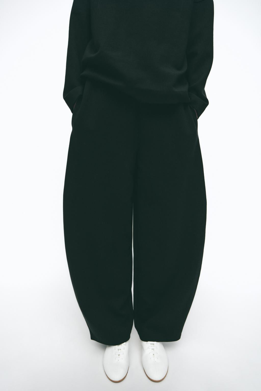 INTERLOCK BALLOON TROUSERS - Zara фото 5