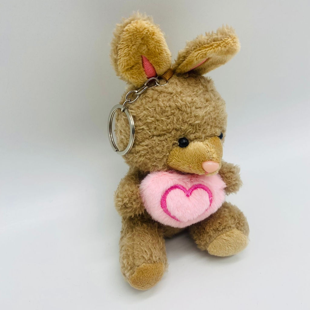 Мягкая игрушка брелок Кролик с сердечком в ассортименте - Storyland фото 2