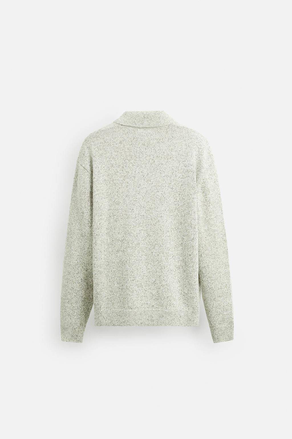 TEXTURED KNIT POLO SHIRT - Zara фото 10