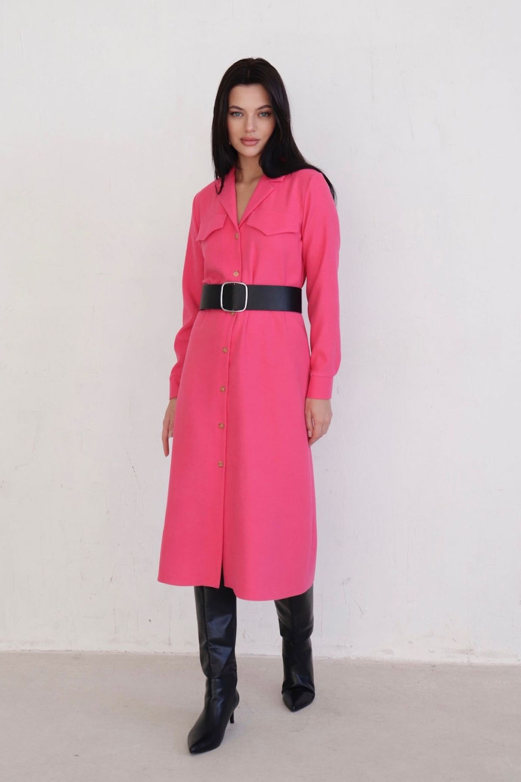 Платье-рубашка с английским воротником - Martichelli фото 341