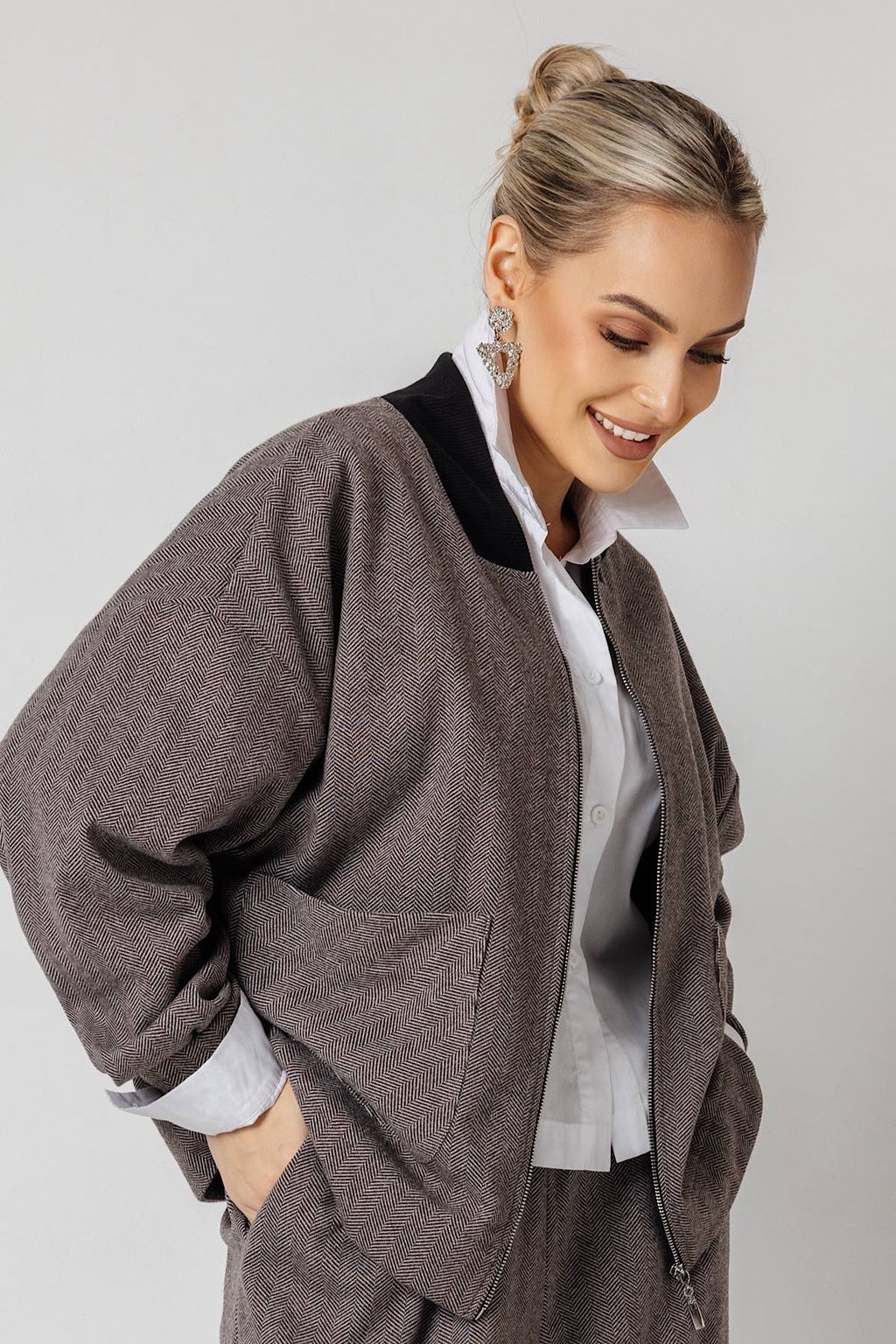 Жакет женский 4473/02/Коричневый