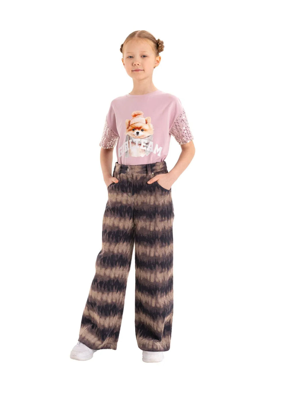 Брюки из вельвета О66573 - Карамелли фото 11