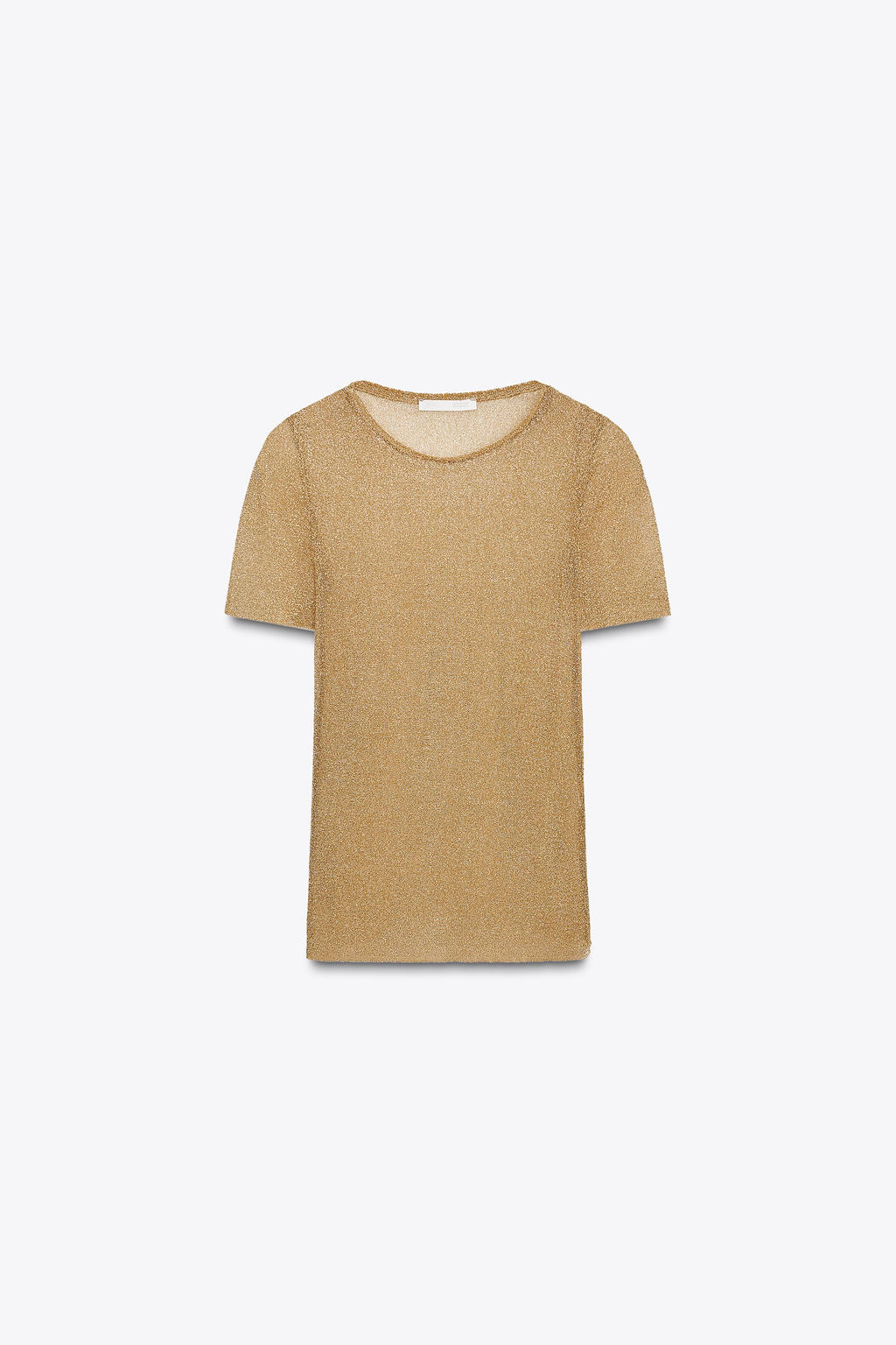 METALLIC SHORT SLEEVE T-SHIRT - Zara фото 12