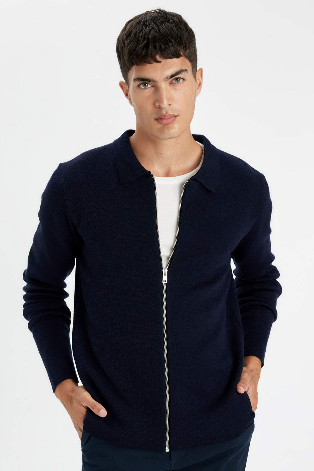 Standart Fit Normal Kesim Polo Yaka Triko H?rka - Defacto фото 2