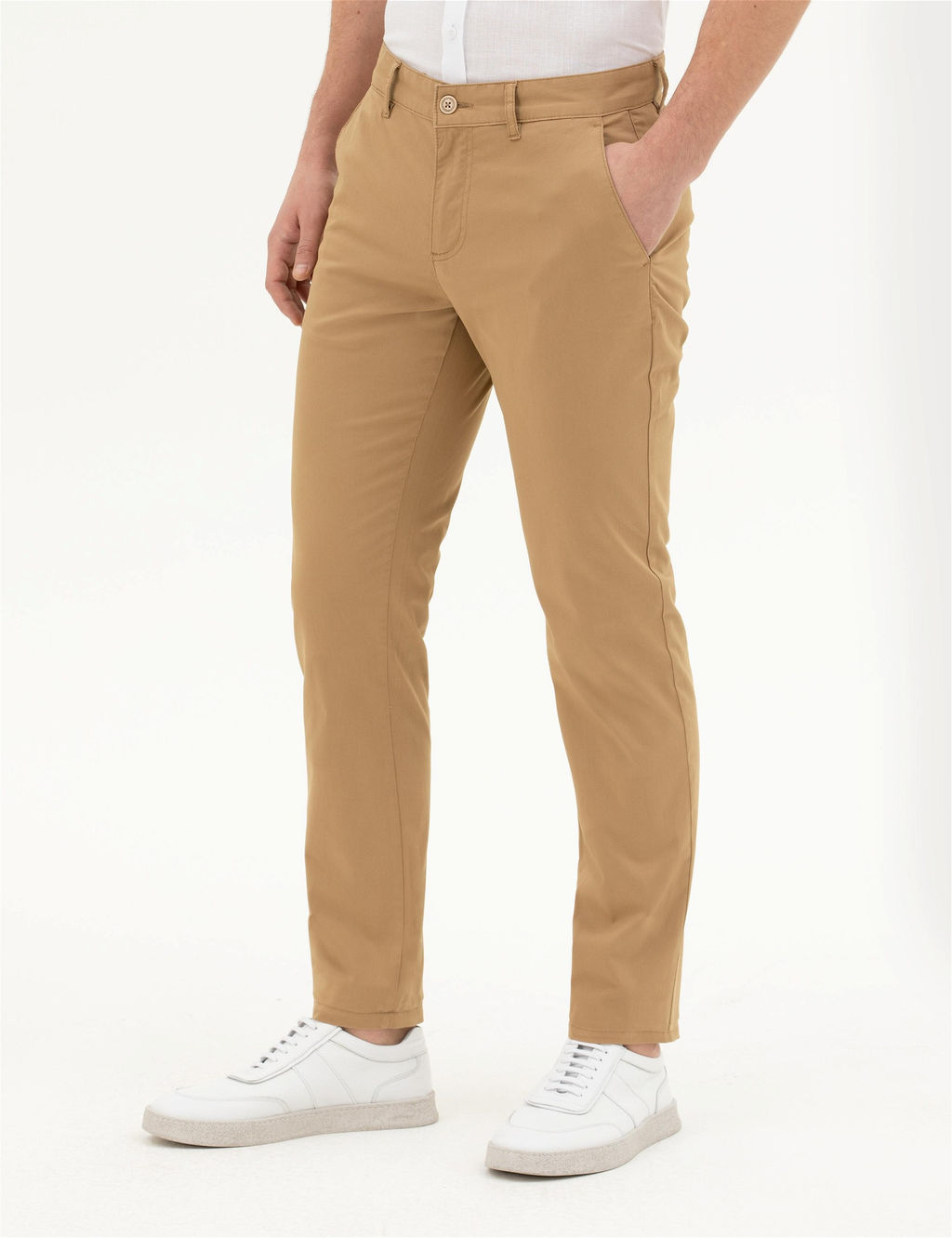 Camel Slim Fit Kanvas Pantolon - Pierre cardin фото 2