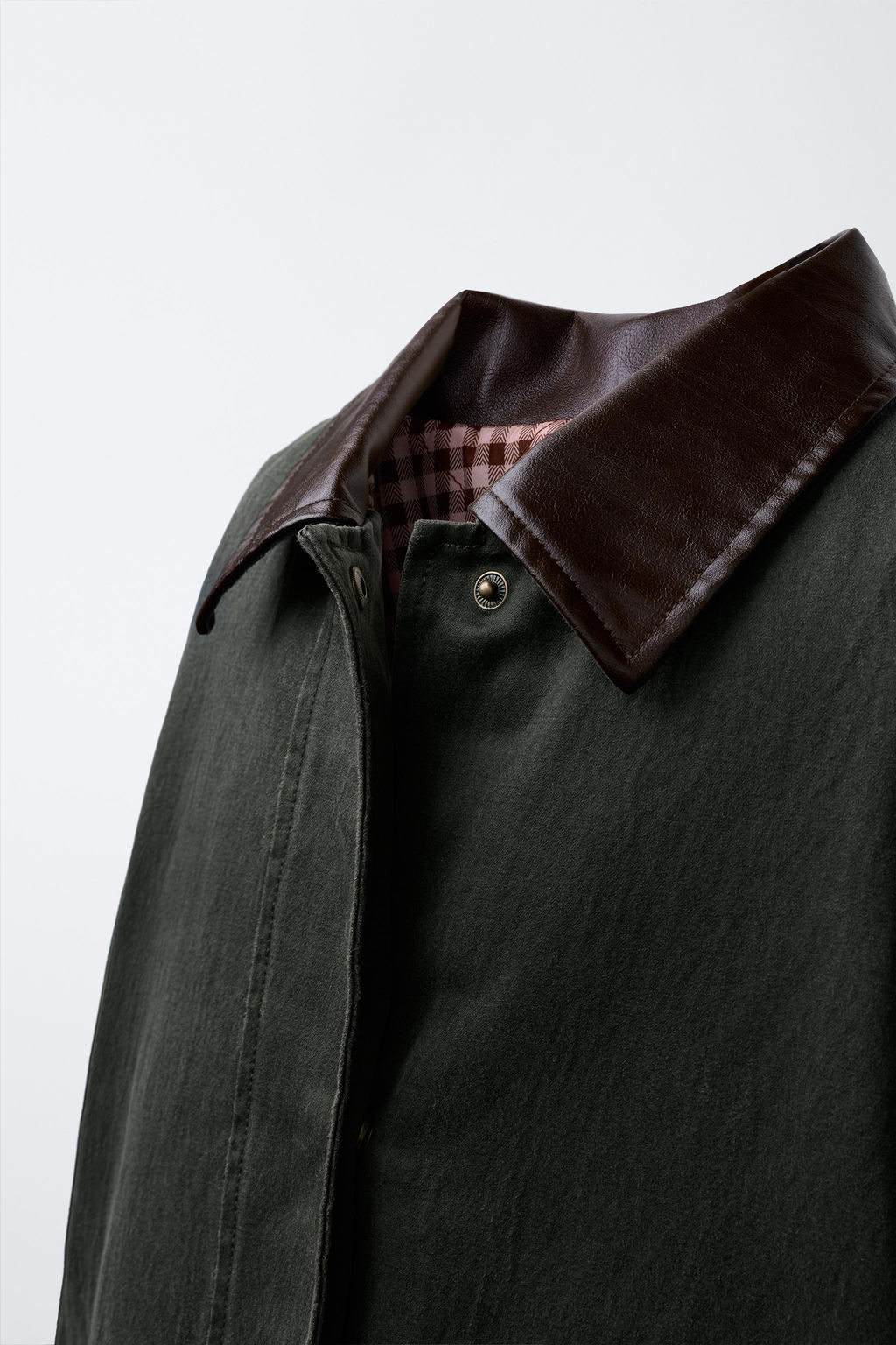 LONG WAXED JACKET - Zara фото 3