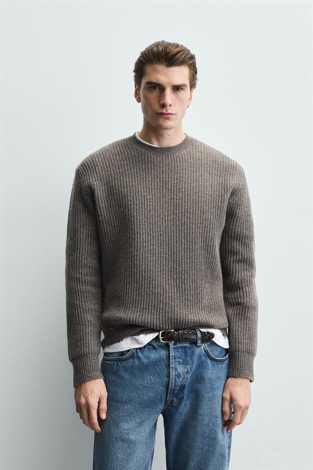 TEXTURED WOOL JUMPER - Zara фото 11