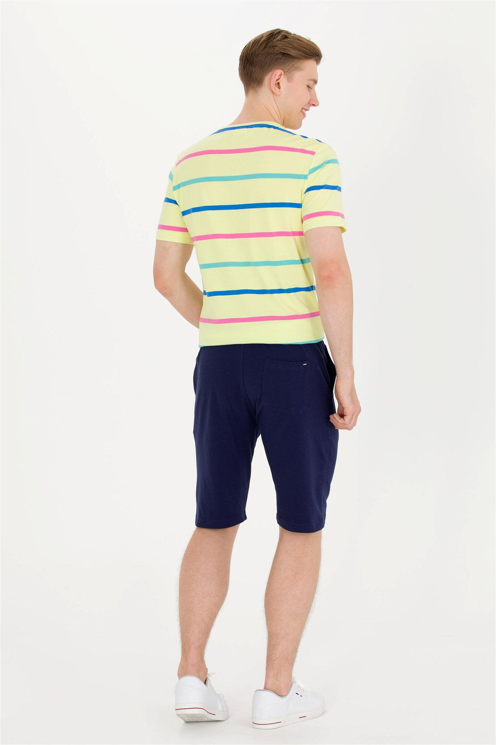 Мужские темно-синие вязаные шорты - U.s. polo assn фото 4