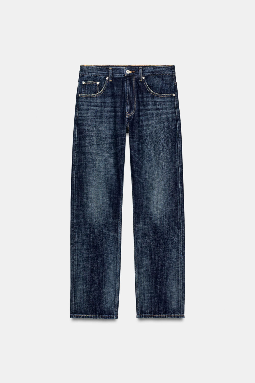 TRF LOW-RISE BAGGY TAPERED JEANS - Zara фото 6