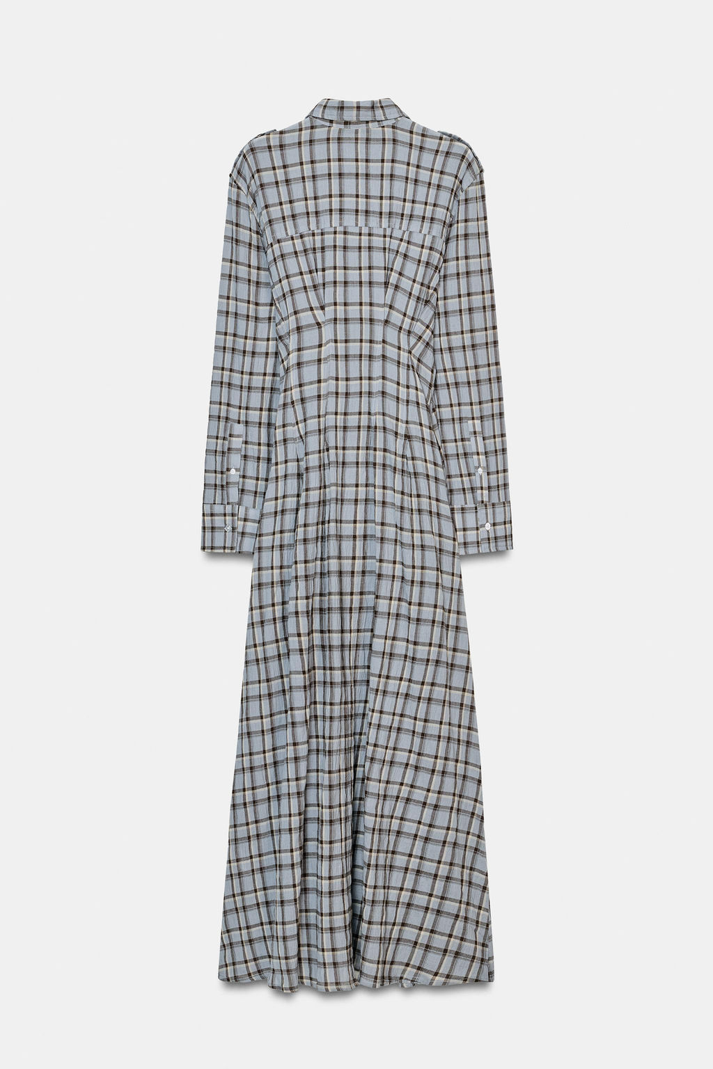 CHECK SHIRT DRESS - Zara фото 13