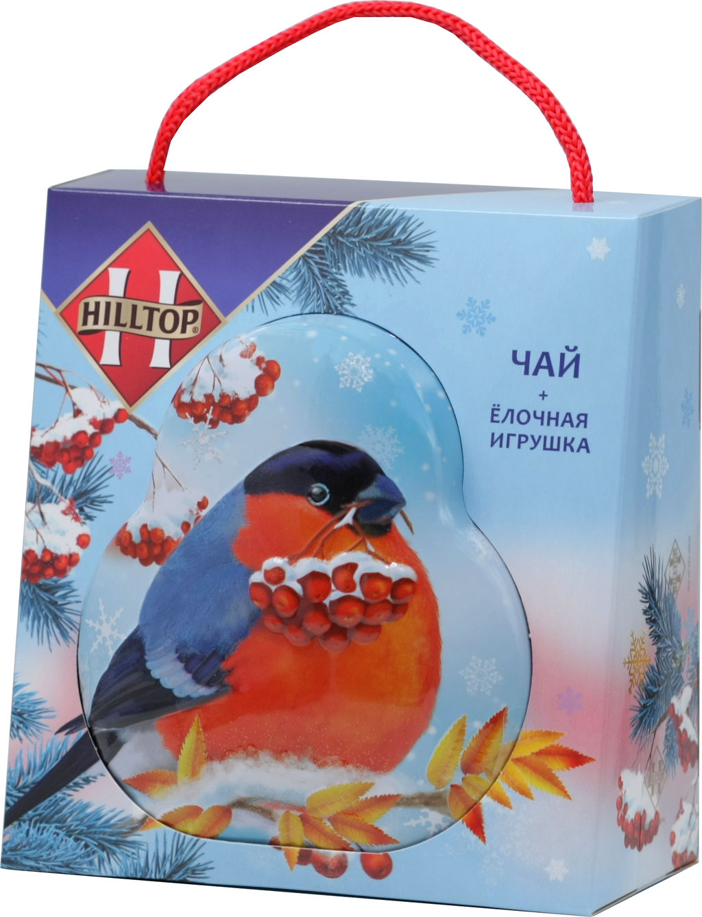 HILLTOP. Новый год. Футляр Снегирь 50 гр. жест.банка