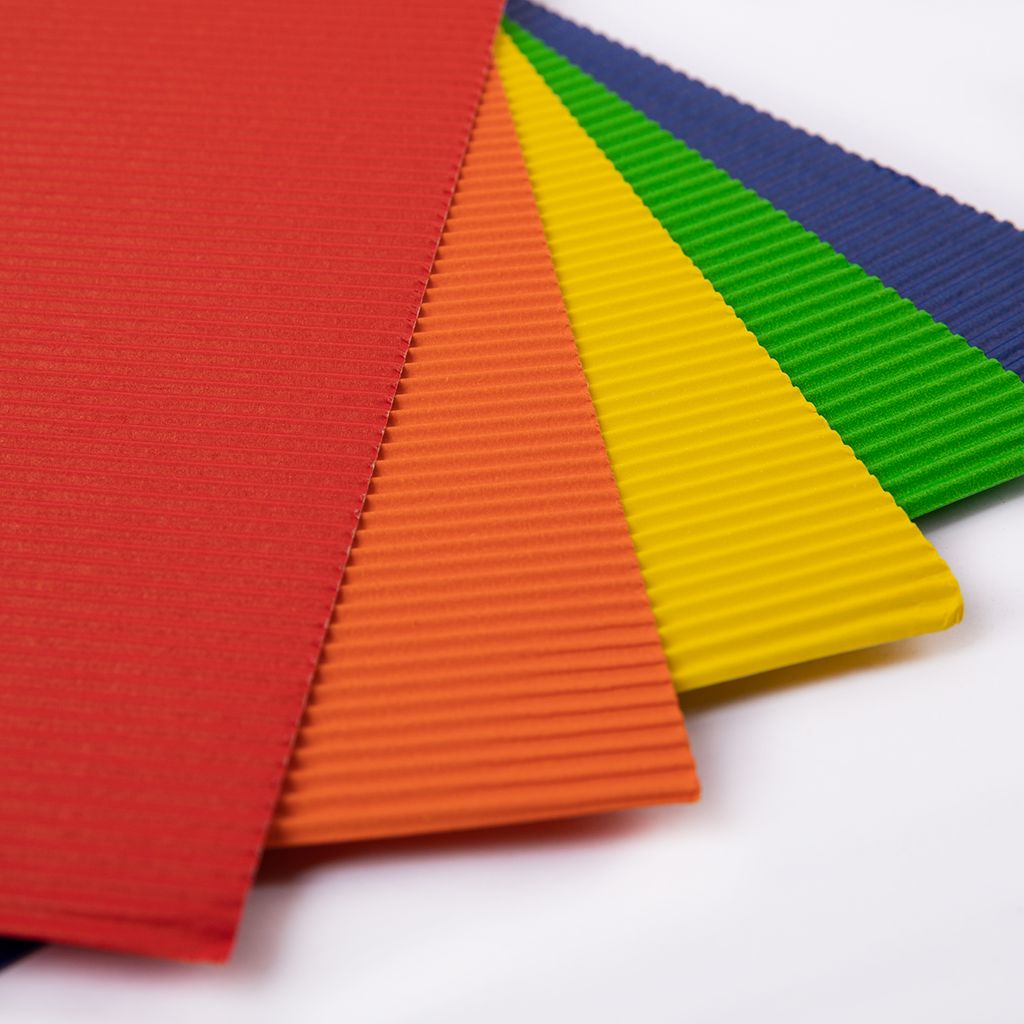 Лео Играй Картон цветной гофрированный LPCB-03 165 г/м2 A4 21 х 29.7 см 5 л. 5 цв  фото 6