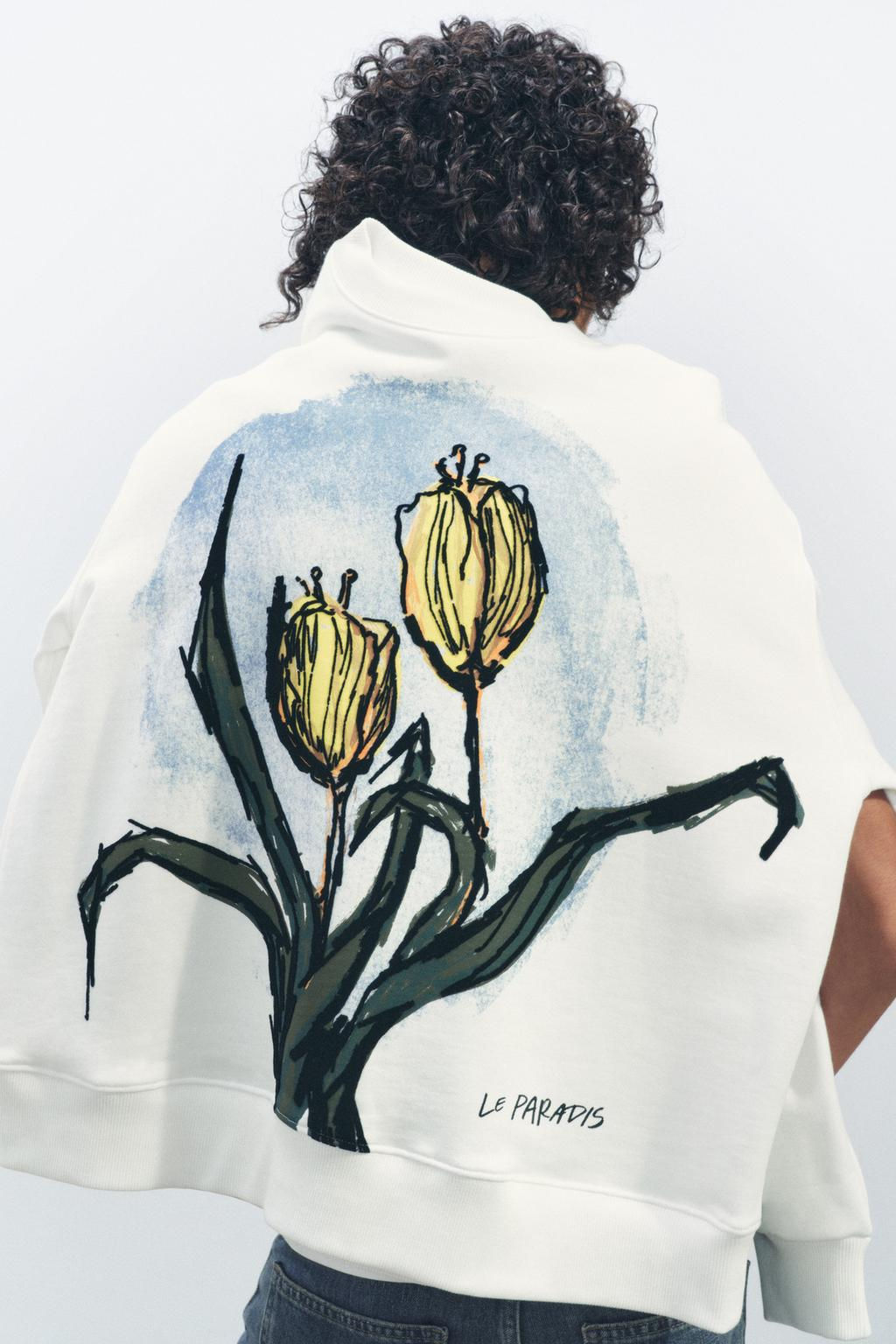 FLORAL PRINT SWEATSHIRT - Zara фото 2