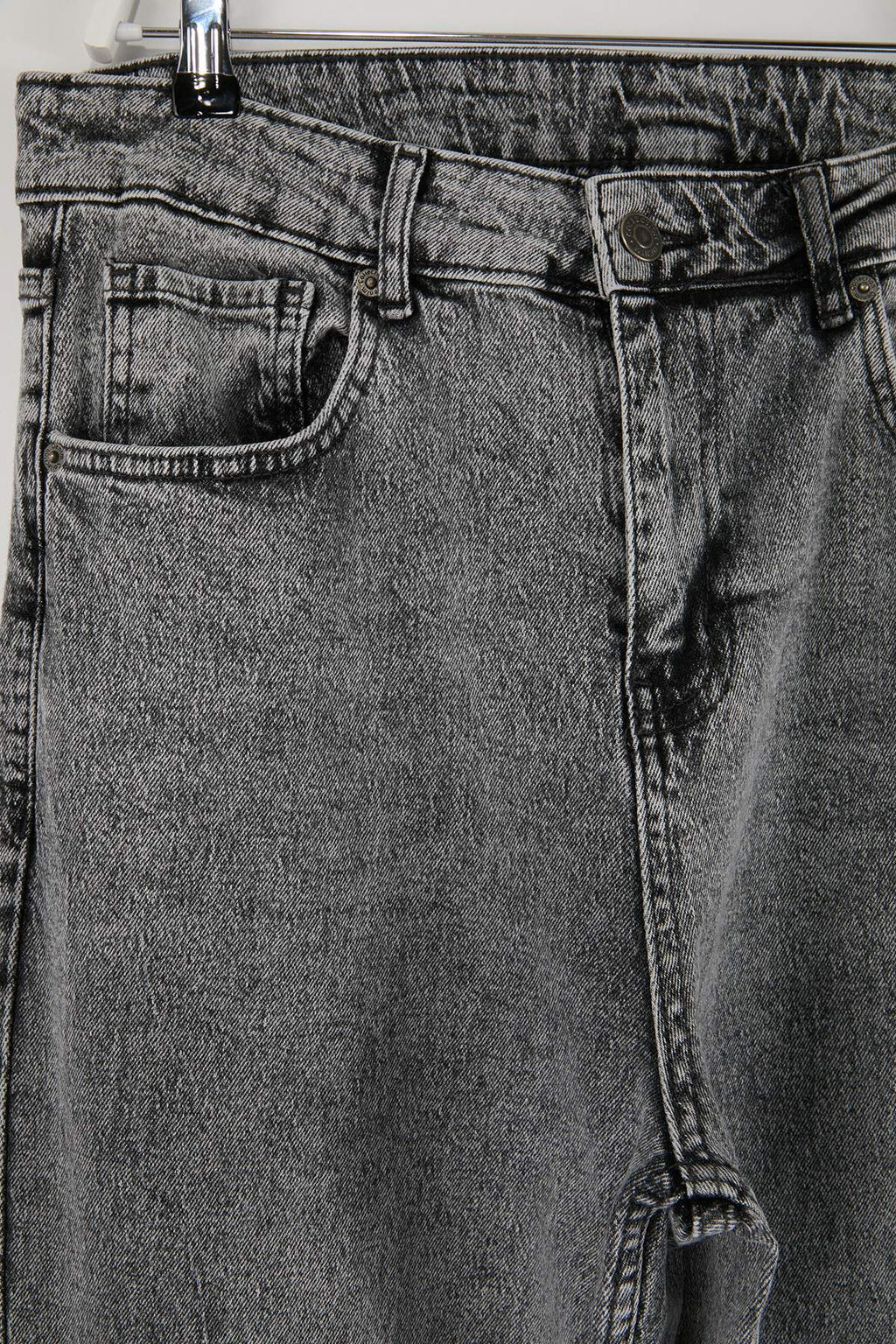 Gri Baggy/90s Straight Fit Jeans Bol Kot Pantolon TMNSS24JE00012