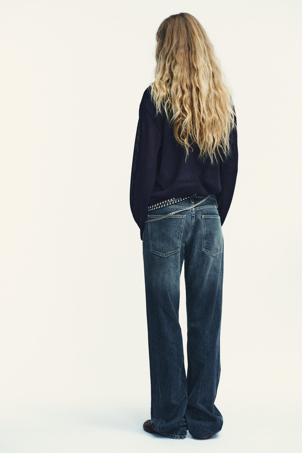 TRF LOW-RISE WIDE-LEG JEANS - Zara фото 14