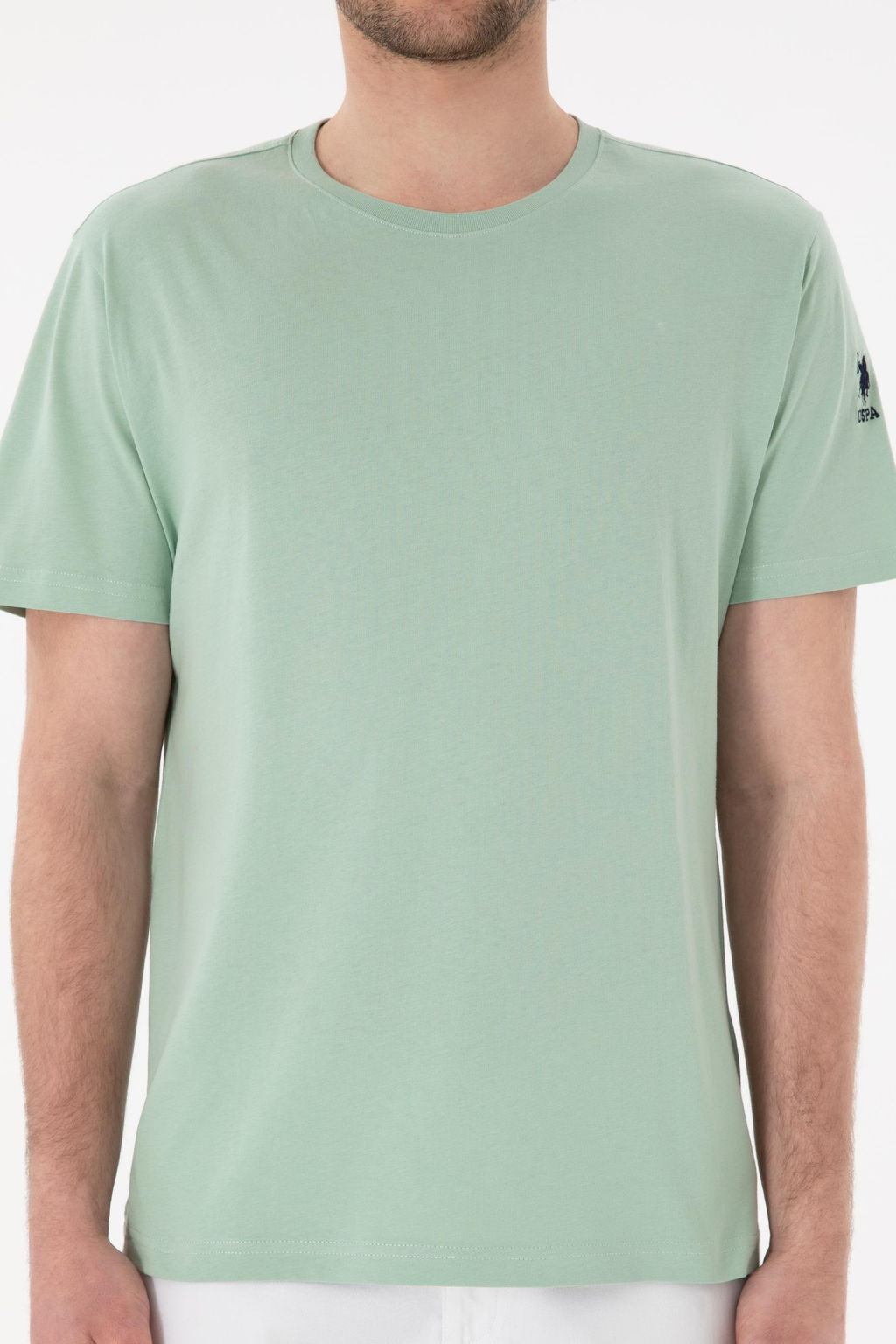 Erkek Regular Fit Bisiklet Yaka Su Ye_ili Basic Ti__rt Sepette S_rpriz _ndirim - U.s. polo assn фото 7