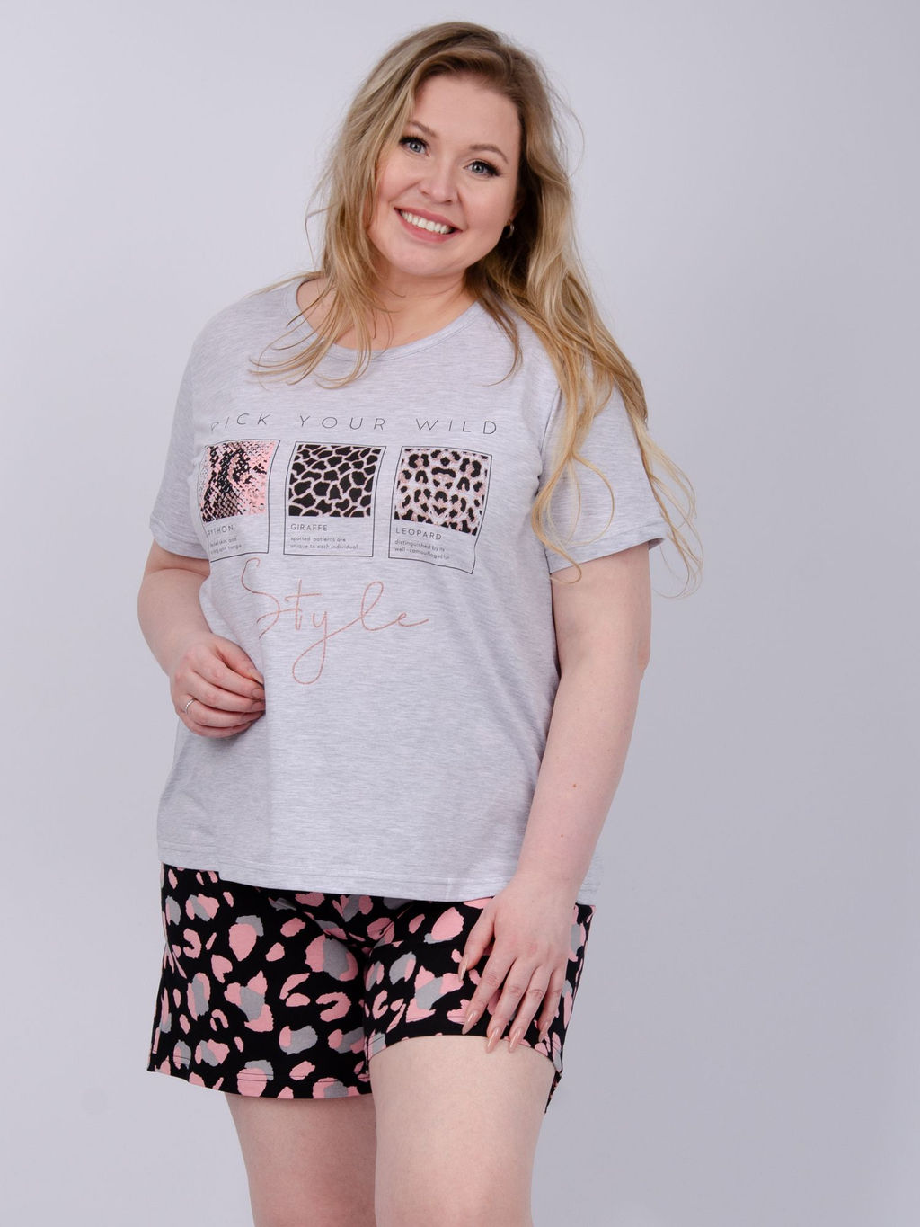 Пижама "Африканка 4" шорты, трикотаж