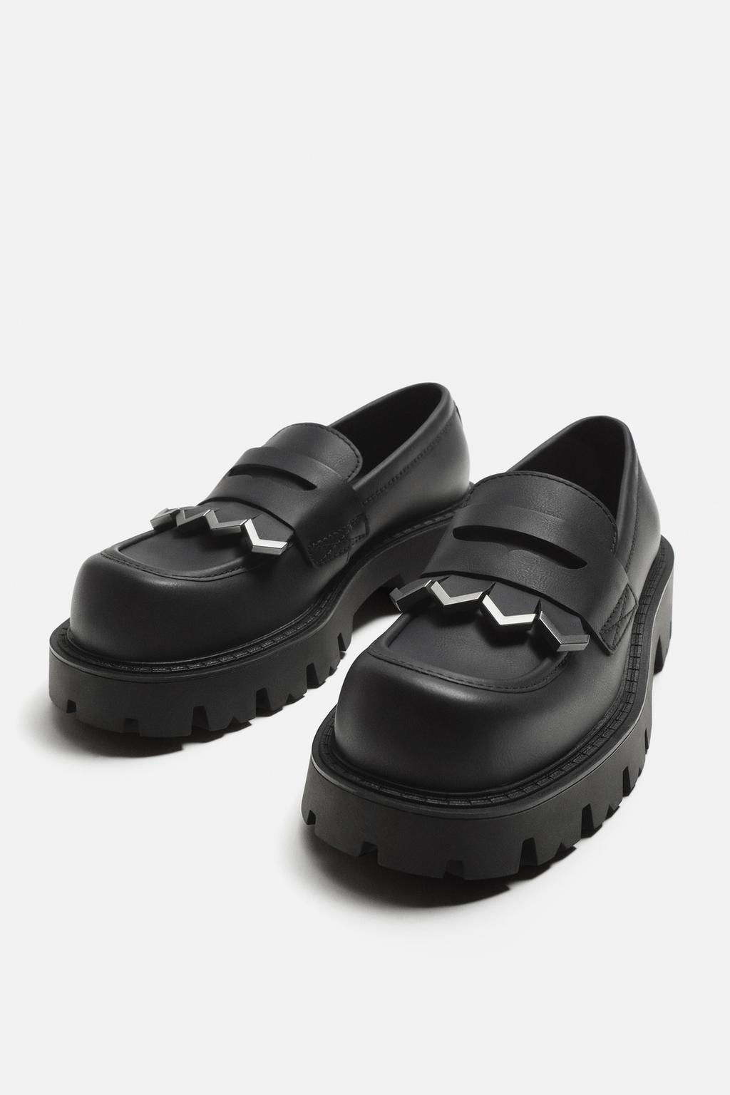 CHUNKY FRINGED LOAFERS - Zara фото 8